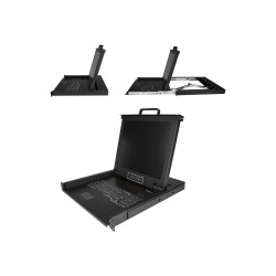 StarTech.com Consola KVM de Montaje en Rack - Teclado QWERTY - KVM par