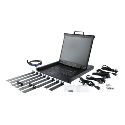 StarTech.com Consola KVM de Montaje en Rack - Teclado QWERTY - KVM par