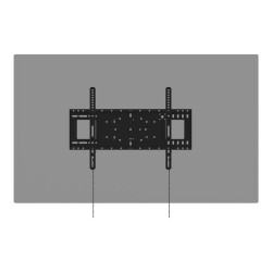 Soporte de pared para pantalla - de alta resistencia - se adapta a pan