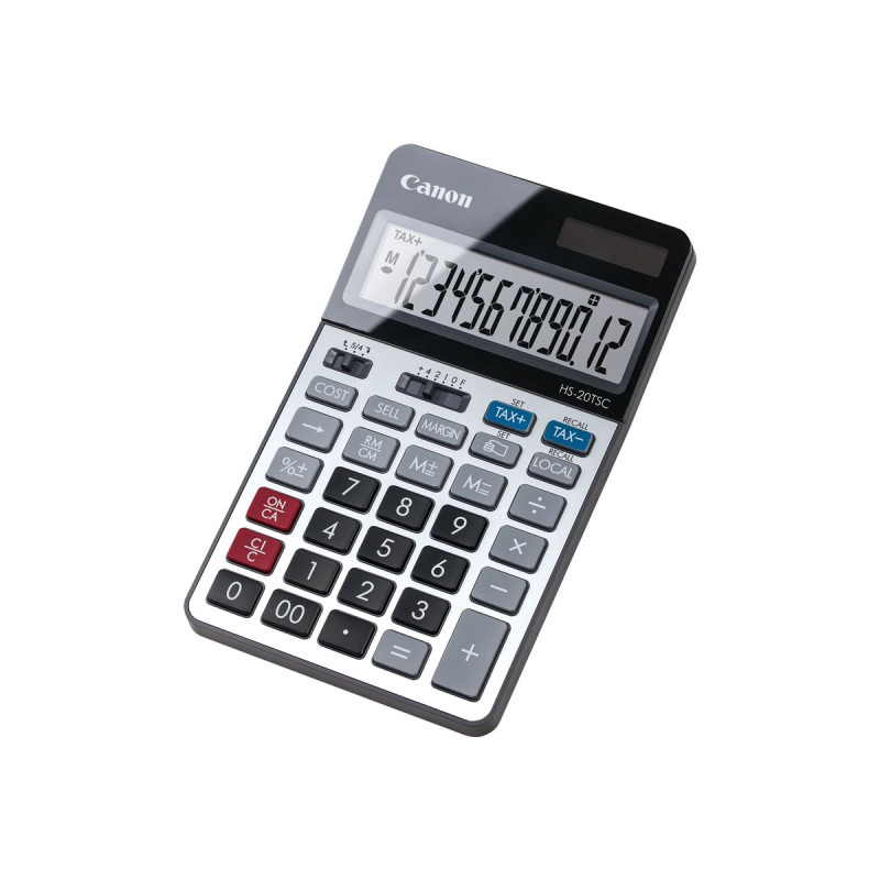 Canon HS-20TSC - Calculadora de sobremesa - 12 dígitos - panel solar,