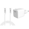 USB-C 20W Charger EU+USB-C to