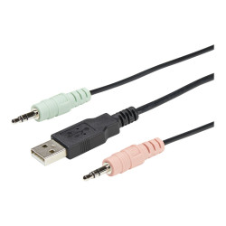 StarTech.com Switch KVM 2 Puertos DisplayPort - DP - con Cables de 1,2