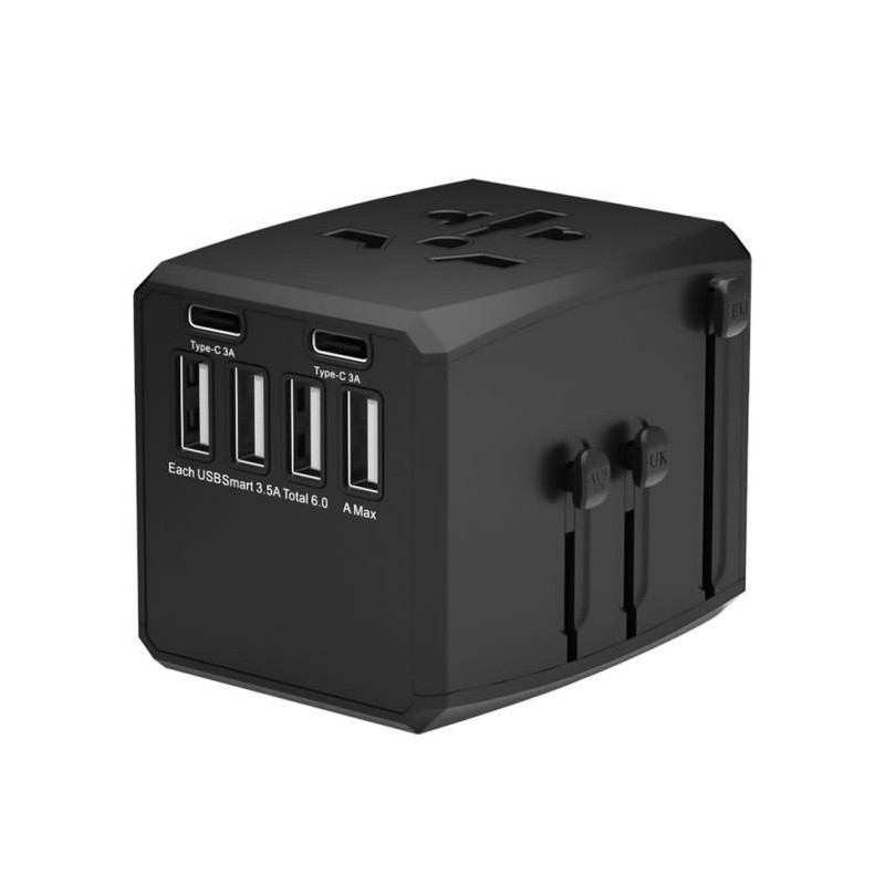 World Travel Adapter, 4 USB A