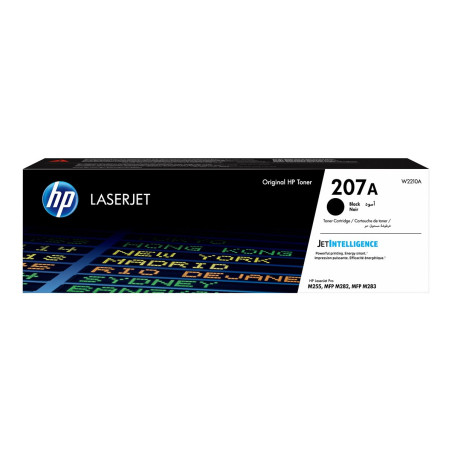 HP 207A - Negro - original - LaserJet - cartucho de tóner (W2210A) - p