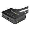 StarTech.com 2 Port HDMI KVM Switch, 4K 60Hz, Compact Dual Port UHD/Ul
