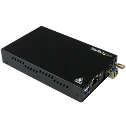 GbE Fiber Media Converter - SM LC 10 km