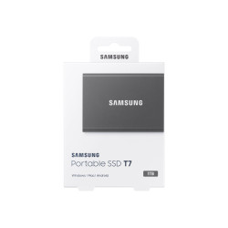 Disco Externo SSD Samsung Portable T7 1TB/ USB 3.2/ Gris