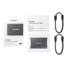 Disco Externo SSD Samsung Portable T7 1TB/ USB 3.2/ Gris