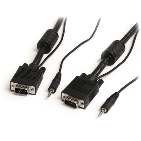 5m High Res Monitor VGA Cable w/Audio