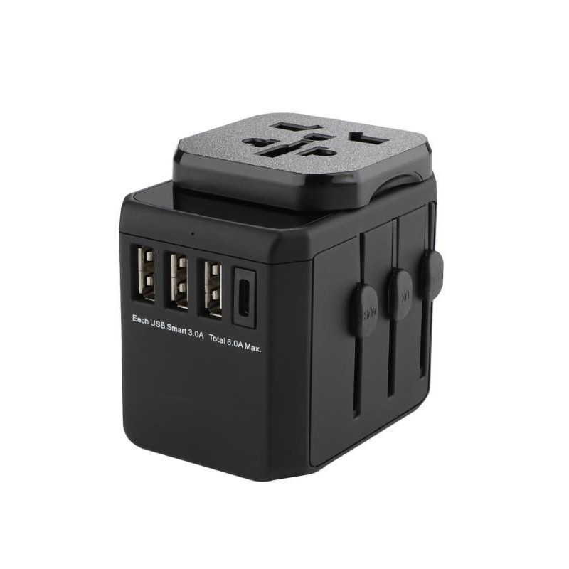 World Travel Adapter, 3 USB A
