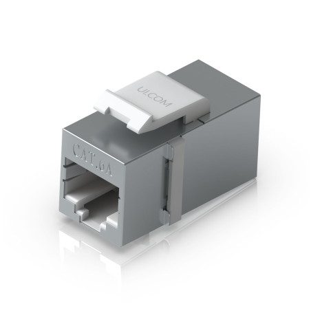 Pass-through Cat6A keystone