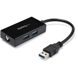 USB 3 to Gigabit Network Adapter+Hub