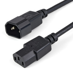 1m PC Power Cord Extension C14 to C13