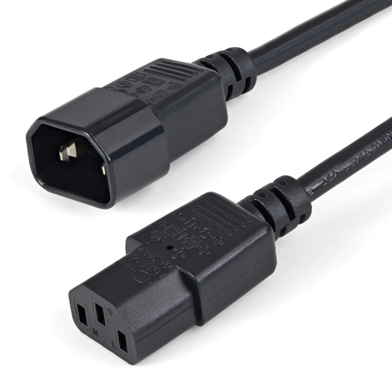 1m PC Power Cord Extension C14 to C13