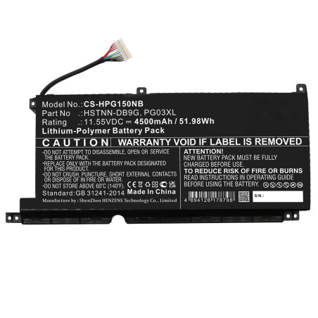 Laptop Battery for HP 51.98Wh