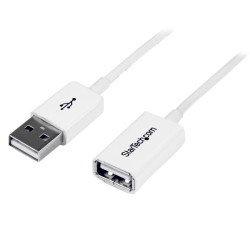 3m White USB 2.0 Extension Cable - M/F