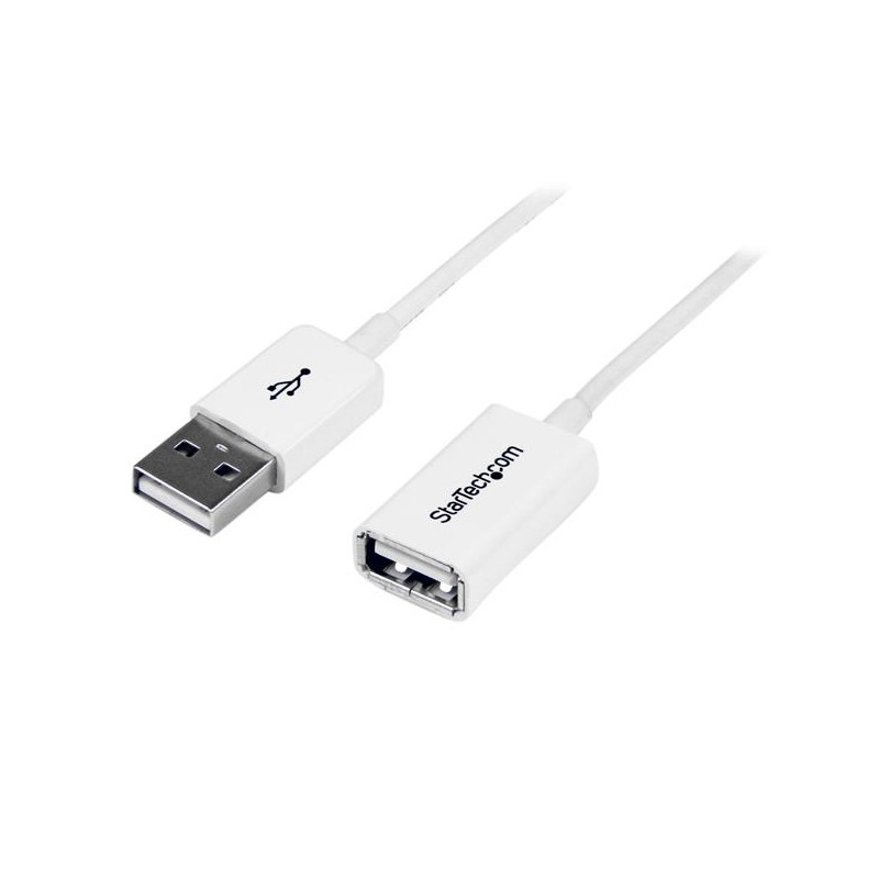 3m White USB 2.0 Extension Cable - M/F