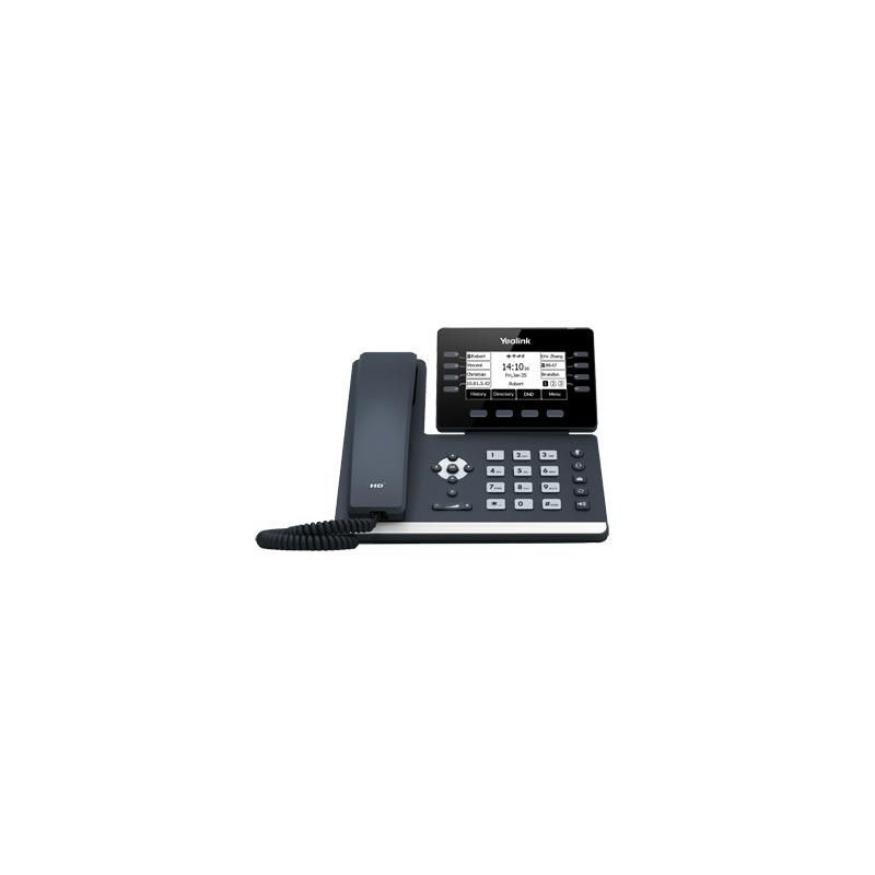 Ip Phone Black 8 Lines Lcd