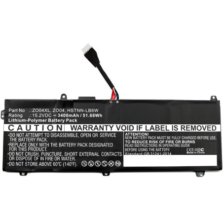 Laptop Battery for HP 51.68Wh