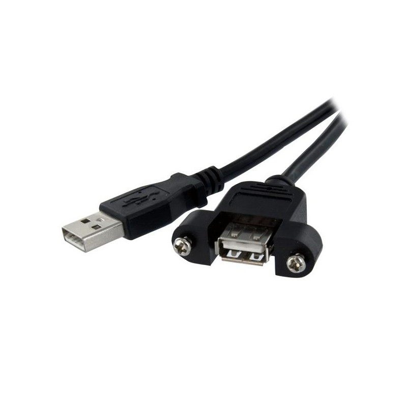 30cm Panel Mount USB Cable A to A - F/M