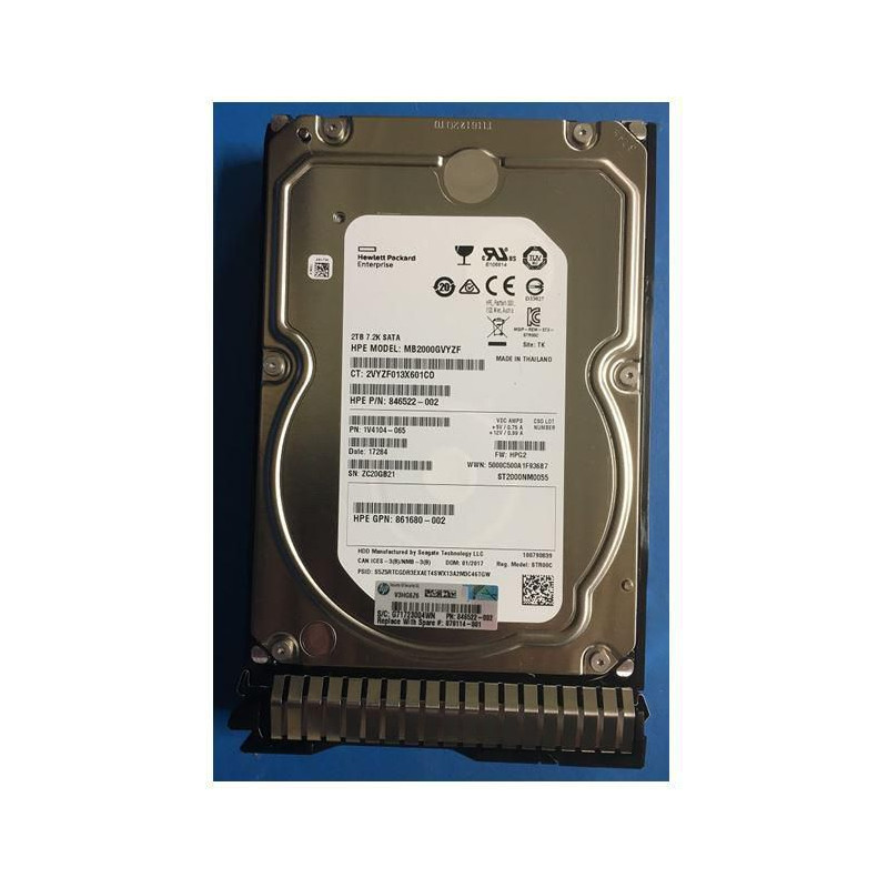 HDD 2TB 6G 7.2K LFF SATA SC