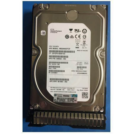 HDD 2TB 6G 7.2K LFF SATA SC