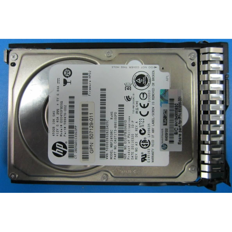 450Gb 6G SAS 10K 2.5in SC