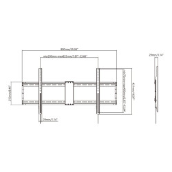 Soporte de pared para pantalla - se adapta a pantallas planas grandes