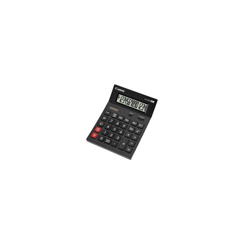 Canon AS-2400 - Calculadora de sobremesa - 14 dígitos - panel solar, b