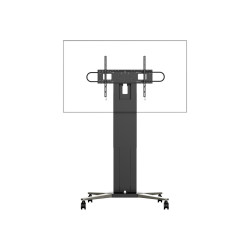 Carro de soporte de suelo para pantallas - uso intensivo - se adapta a