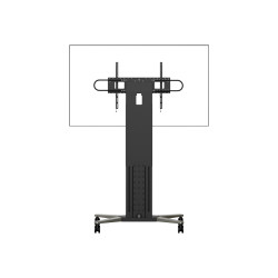 Carro de soporte de suelo para pantallas - uso intensivo - se adapta a