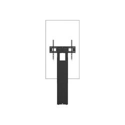 Soporte de suelo para pared - uso intensivo - se adapta a pantallas de