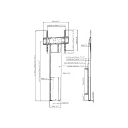 Soporte de suelo para pared - uso intensivo - se adapta a pantallas de