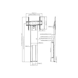 Soporte de suelo para pared fijo - motorizado - de alta resistencia -