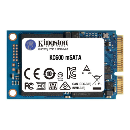 Disco SSD Kingston KC600 512GB/ mSATA/ Full Capacity