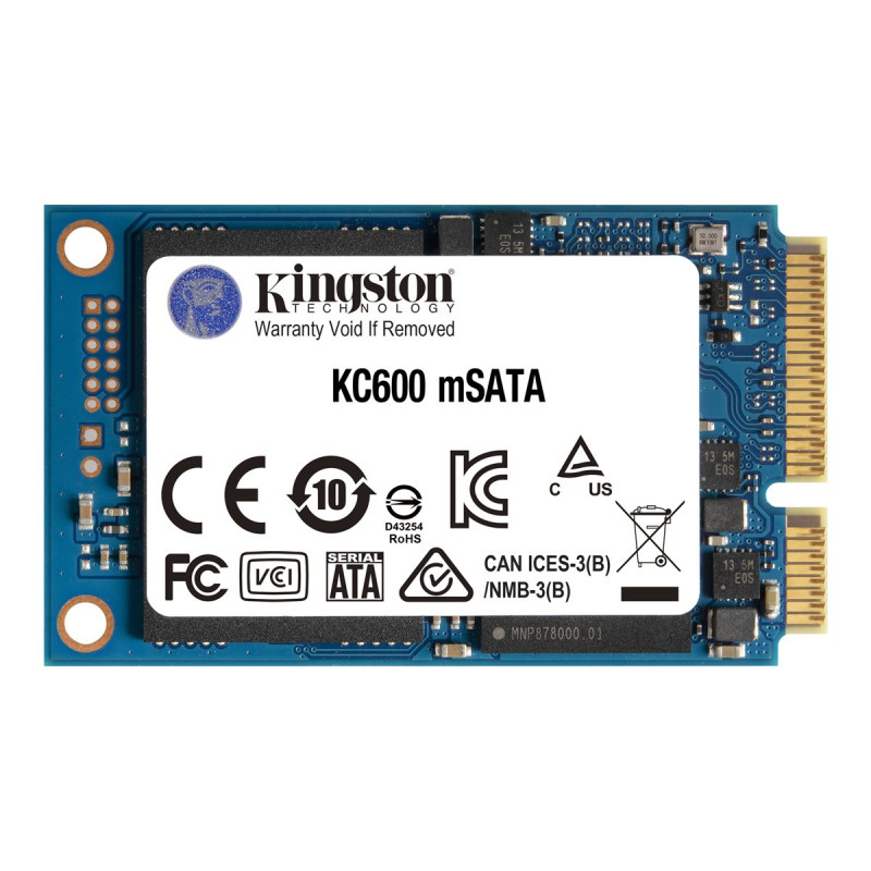 Disco SSD Kingston KC600 256GB/ mSATA/ Full Capacity