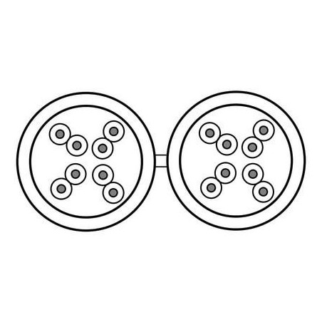 Category 5e Cable, 2 x 4