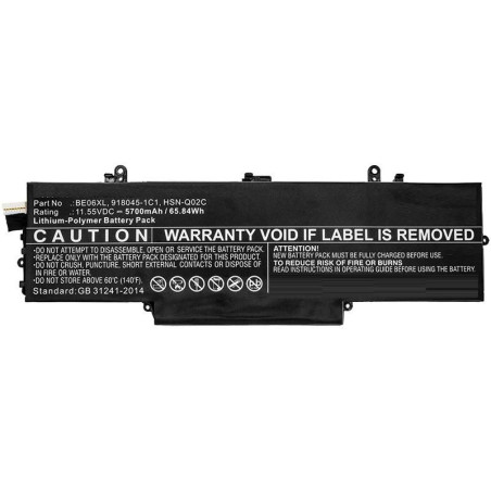Laptop Battery for HP 61.56Wh