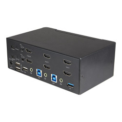 StarTech.com Switch Conmutador KVM de 2 Puertos HDMI 2.0 4K para 2 Mon