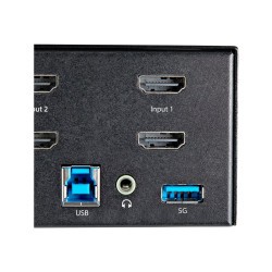 StarTech.com Switch Conmutador KVM de 2 Puertos HDMI 2.0 4K para 2 Mon