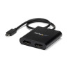 MST hub - USB-C to 2-port DisplayPort