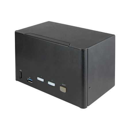 StarTech.com Switch Conmutador KVM de 2 Puertos DisplayPort 1.2 para 4