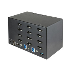 StarTech.com Switch Conmutador KVM de 2 Puertos DisplayPort 1.2 para 4