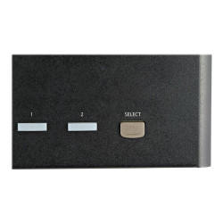 StarTech.com Switch Conmutador KVM de 2 Puertos DisplayPort 1.2 para 4