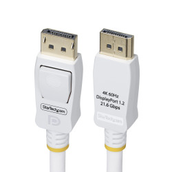 10ft White VESA Certified DP 1.2 Cable