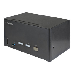 StarTech.com Switch Conmutador KVM de 2 Puertos DisplayPort 4K para 3