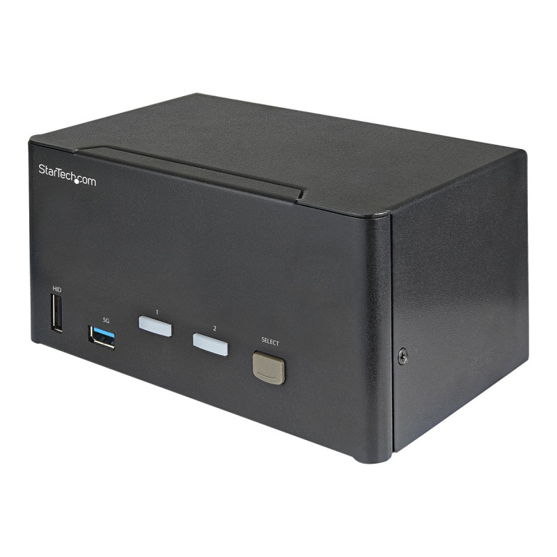 StarTech.com Switch Conmutador KVM de 2 Puertos DisplayPort 4K para 3
