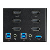 StarTech.com Switch Conmutador KVM de 2 Puertos DisplayPort 4K para 3
