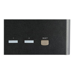 StarTech.com Switch Conmutador KVM de 2 Puertos DisplayPort 4K para 3