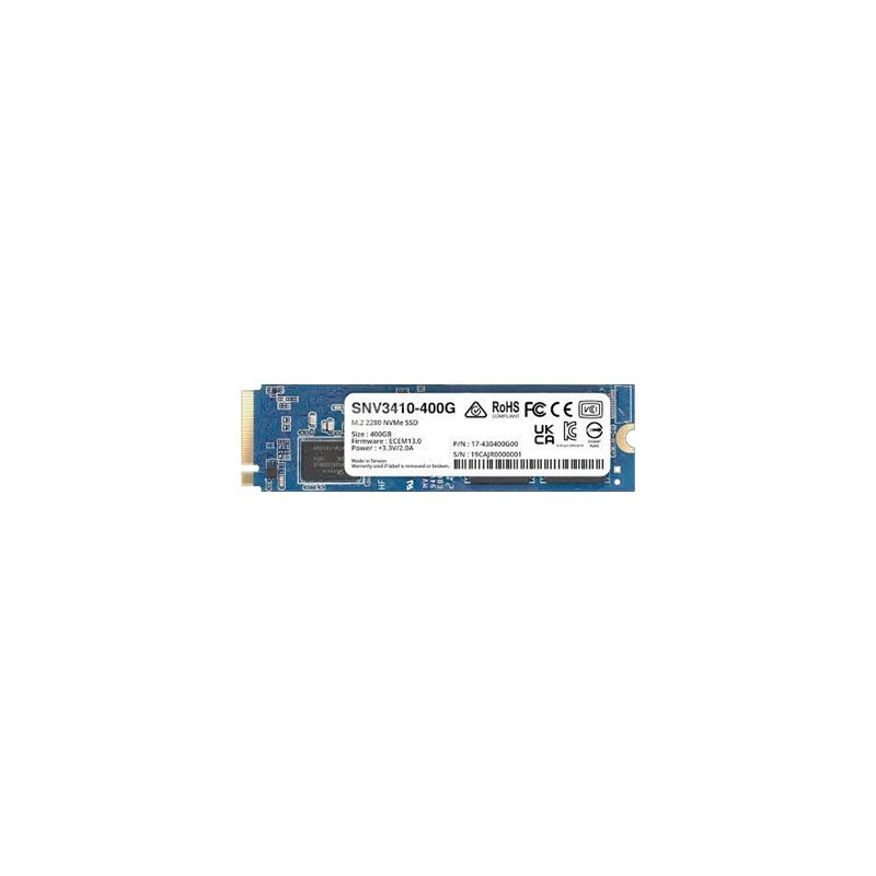 Synology SNV3410 - SSD - 400 GB - interno - M.2 2280 - PCIe 3.0 x4 (NV